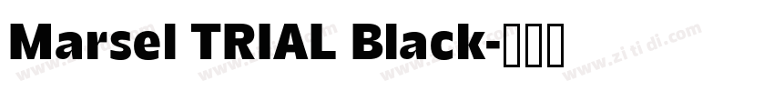 Marsel TRIAL Black字体转换